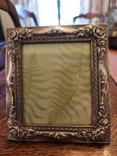 Vtg ELIAS 1985 SN 925 Fine Pewter Floral Frame 1747 USA 4.5