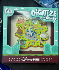 Disney Limited Edition Disney Parks Mickey Mouse Map Single Pin picture