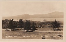 RPPC Postcard Maine ME Moosehead Lake Squaw Mountains c1920s picture