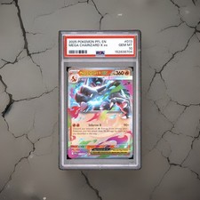 Mega Charizard X EX 013/094 PSA 10 Holo English Double Rare picture