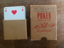 luxury 1920's french boxed set poker cards 
