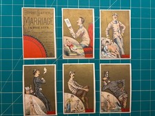 Complete set - 6 cards - Before and After Marriage - Artist Coolidge picture