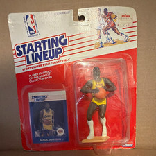 Magic Johnson Kenner Starting Lineup Lakers Figure w/ Collector Card 1988 picture
