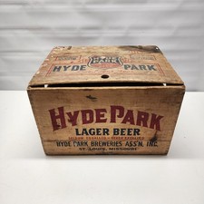Hyde Park Lager Beer Wood Box Crate 1942 ST Louis picture