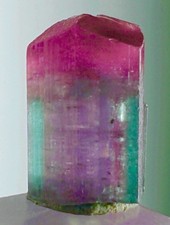 Rare Bi-Color Watermelon Tourmaline Crystal Raw Rough Mozambican Specimen picture