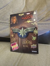 2020 Upper Deck Avengers Endgame Captain Marvel Higher Further Faster Wings /25 picture