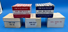 Vintage Lot 5 Complete Panguingue Pan Sets Bicycle 808 Sahara Union Plaza Casino picture