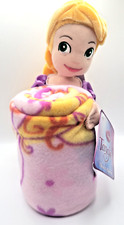 Disney Tangled Throw Blanket and stuffed Figure Hugger Pillow Set picture