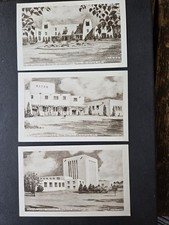 Collection LOT Univ New Mexico Illustrated Artist J. Merrill 1930s Postcards (3) picture