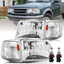 Halogen Headlights for 1993-1997 Ford Ranger 4PCS W/Corner Light picture