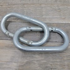 2 Vintage Original US Military Carabiners AMF81  NOS Snap-link 2x4