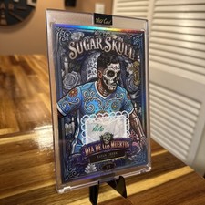 Wild Card 2026 Sugar Skull Dia de los Muertos Rayan Cherki Auto TRUE 1/1 picture
