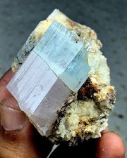 560 Carats Amazing Bicolour Beryl From Baha Shigar Pakistan picture
