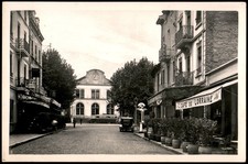 Vintage Bourgoin Isere Avenue de la Gare France Postcard by J. Cellard RPPC picture