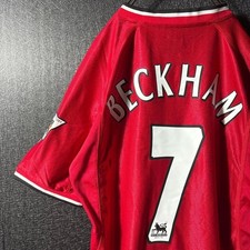 Beckham UMBRO Mens XL Red Short Sleeve Vodafone Shirt From Japan picture