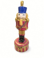 NWOB Rochard Limoges France Nutcracker Trinket Christmas Box picture