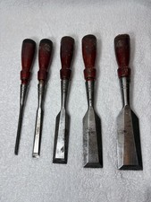 Vintage Stanley No 750 Socket Chisel 5 Pc Set   1/4