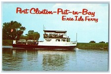 c1950's Port Clinton Put In Bay Erie Isle Ferry Portage River Ohio OH Postcard picture