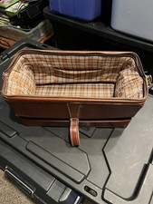 Men's Vintage BENNER Leather Travel Kit Shave Case Sportsniter TALON Steam Punk picture