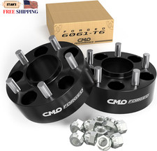 50mm 2 Inch Hubcentric Black Wheel Spacers 5 x 115 Compatible For Dodge Charger picture