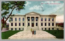 City Hall Colorado Springs Colorado Exterior View DB c1919 Antique Postcard picture