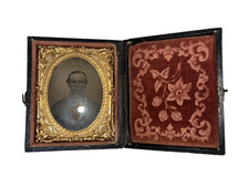 Ambrotype Photo in Case Antique Small Historical picture