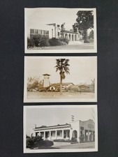 1930s antique RPPC 3pc lot FONTANA ca SCHOOL photos ADMIN BUILDING CITY HALL picture