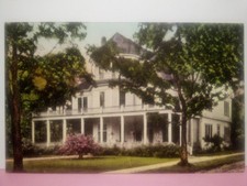 NY Chautauqua Literary and Scientific Circle alumni hall Albertype hand colored picture