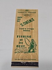 Matchbook Cover Ewings On The Kern Dinners & Coctails Kernville Calif. Vintage picture