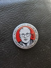 Vintage 1989 Peter Max Forty Gordy's Pin Gorbachev  picture