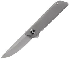 KniClad Knives Folison Linerlock Dark Gray Titanium Folding 14C28N Knife K0081 picture