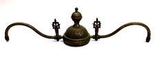 Antique Brass Gas Light Chandelier Light Fixture Lamp Part 19” picture
