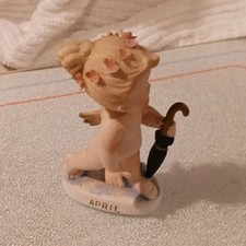 Lefton China April Angel Ceramic Figurine KW130 Made in Japan 1950s picture