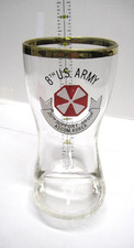 Souvenir glass beer boot, 8th U.S. ARMY- Ascom Korea, Support Group, excellnt cn picture