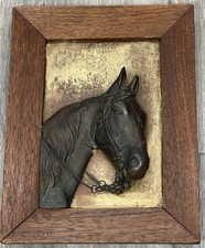Vintage Metal Corp of America MCM Copper Framed Horse Sculpture Western Rustic picture