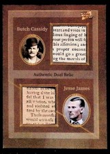 Butch Cassidy & Jesse James Dual Relic * 2025 Art and Music Edition #191 picture