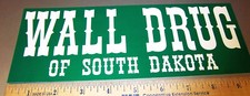 Wall Drug of Wall South Dakota collectors Bumper Sticker, WALL DRUG 10 x 3.75 in picture