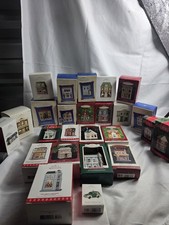 25 Hallmark Nostalgic Houses & Shops 1984-2013 Ornament Lot Victorian Dollhouse picture