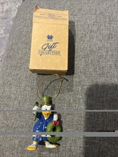 VINTAGE DISNEY'S DONALD DUCK  AS SCROOGE ORNAMENT WITH BOX  picture