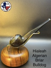 Vintage Hialeah Algerian Briar Bulldog Tobacco Pipe picture