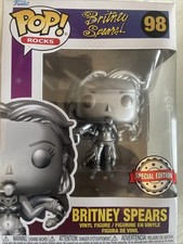 Brittany Spears Funko Pop Limited Edition Brand New. Silver #98 Rock picture