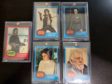 1977 Topps Star Wars 5 Card Lot (Solo, Kenobi, Leia, Tarkin, Chewy) Rookie Cards picture