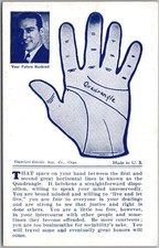 c1930s Palm-Reading FORTUNE Arcade Card 