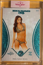 2024 Benchwarmer One MELISSA RISO 1/1 Ice Blue Foil ENCASED GEM CARD #37 picture