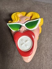 Vintage 1987 Banning Woman Face Shower Head Retro Kitsch Pop Art Novelty Plastic picture