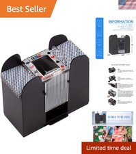 GSE 6-Deck Automatic Card Shuffler - Battery-Operated Efficiency for All Games picture