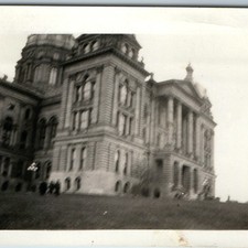 c1930s Iowa Capitol Courthouse County Building Snapshot Real Photo Architecture picture