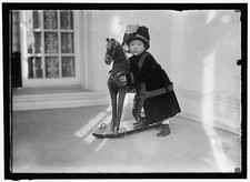 Millicent Tongo Chang 1912 Little Girl on Rocking Horse Harris & Ewing picture