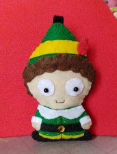 Handmade Felt Applique Ornament Inspired by Buddy the Elf picture