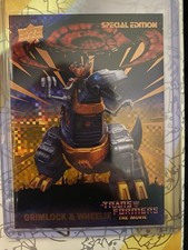 2026 Upper Deck Transformers the Movie 40th Grimlock & Wheelie GOLD FOIL /86 SSP picture